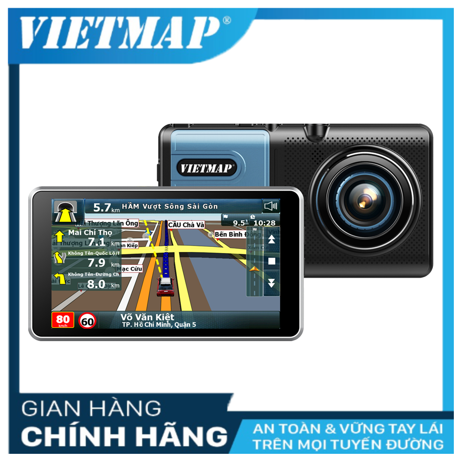 Camera hành trình Vietmap A50 - Cảnh Báo Giao Thông Bằng Giọng Nói + Wifi + thẻ nhớ vietmap 32GB