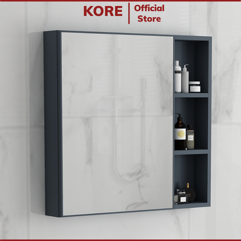 Tủ gương phong cách Bắc Âu hiện đại lắp phòng tắm, phòng ngủ để đồ trang điểm