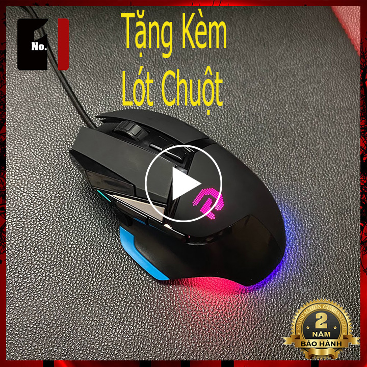 Chuột gaming máy tính logitech g502 led rgb mouse chuột game thủ chơi game vi tính laptop pc có dây giá rẻ