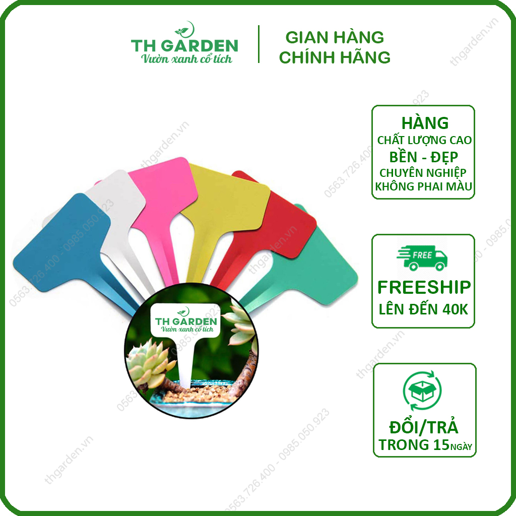 Thẻ Ghi Tên Cây, Thẻ Ghi Tên Lan TH Garden - Đánh Dấu Thông Tin Cây - Loại Nhựa Mềm