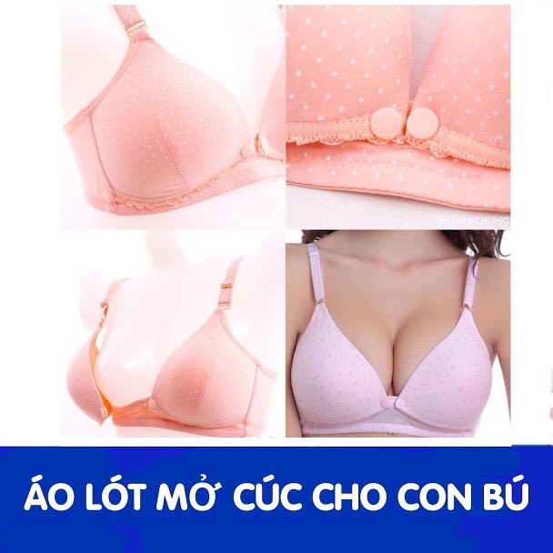 (05 chiếc)Áo Lót Bà Bầu, Áo Ngực Cho Con Bú Sau Sinh Size Lớn Chống Chảy Xệ, Không Gọng Đệm Mút Mỏng Hàng Thái Lan