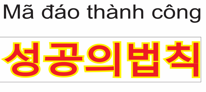 Tem CHỮ HÀN QUỐC dán xe tải, xe ben, xe cẩu