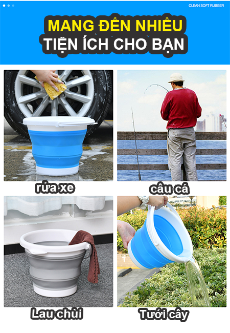 10 LÍT - XÔ CHỨA NƯỚC GẤP GỌN SILICON CHẤT LƯỢNG CAO, THÙNG BÌNH NHỰA ĐỰNG NƯỚC, THÙNG XÔ CHỨA NƯỚC, CHẬU XÔ NHỰA ĐỰNG NƯỚC GIÁ RẺ ĐEN TRẮNG, XÔ ĐỰNG TƯỚI NƯỚC NHỰA TO,BÌNH NHỰA ĐỰNG NƯỚC MINI, INOX 304, CHẬU RỬA BÁT