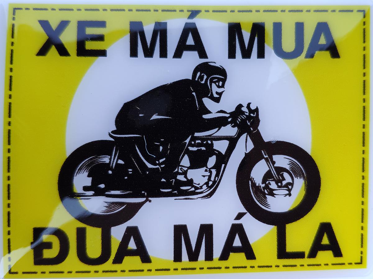 Bộ decal xe má mua đua má la dán xe máy