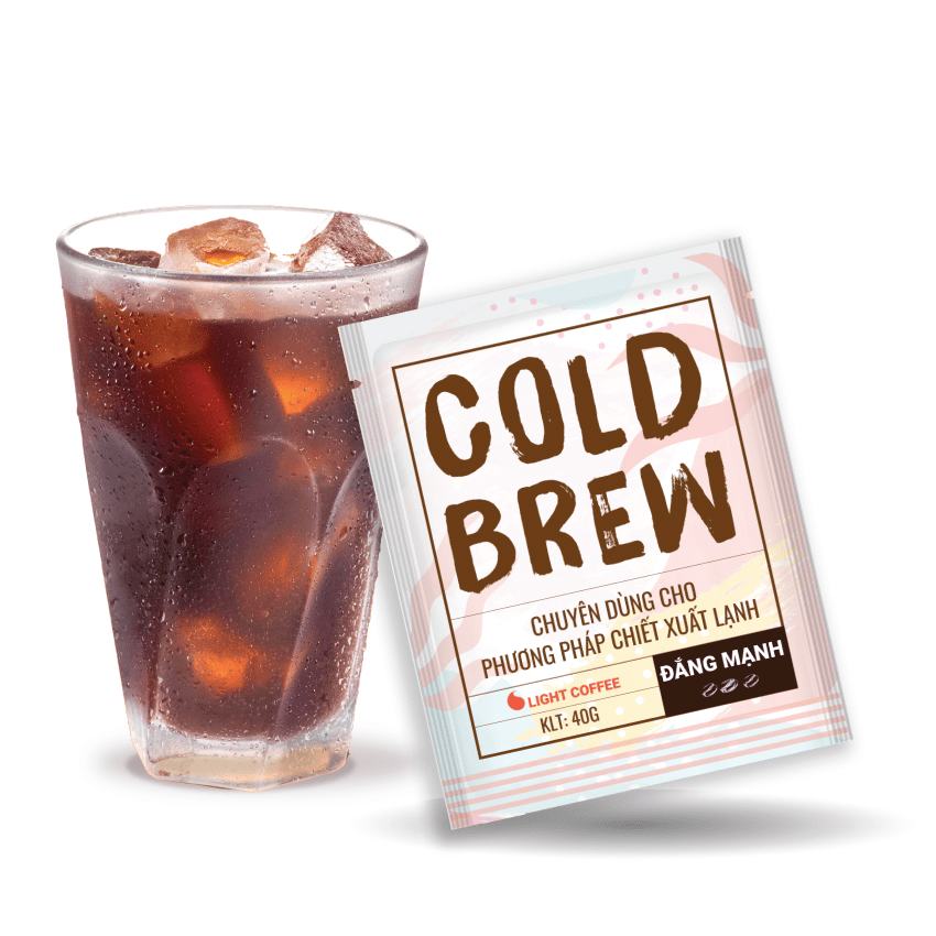 [HCM]Cà phê pha Cold brew Light Coffee đắng nhiều - túi 40gr