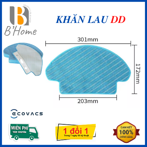 Khăn lau ( giẻ lau) robot hút bụi lau nhà Ecovacs Deebot dòng DD/DG-HÀNG CHÍNH HÃNG