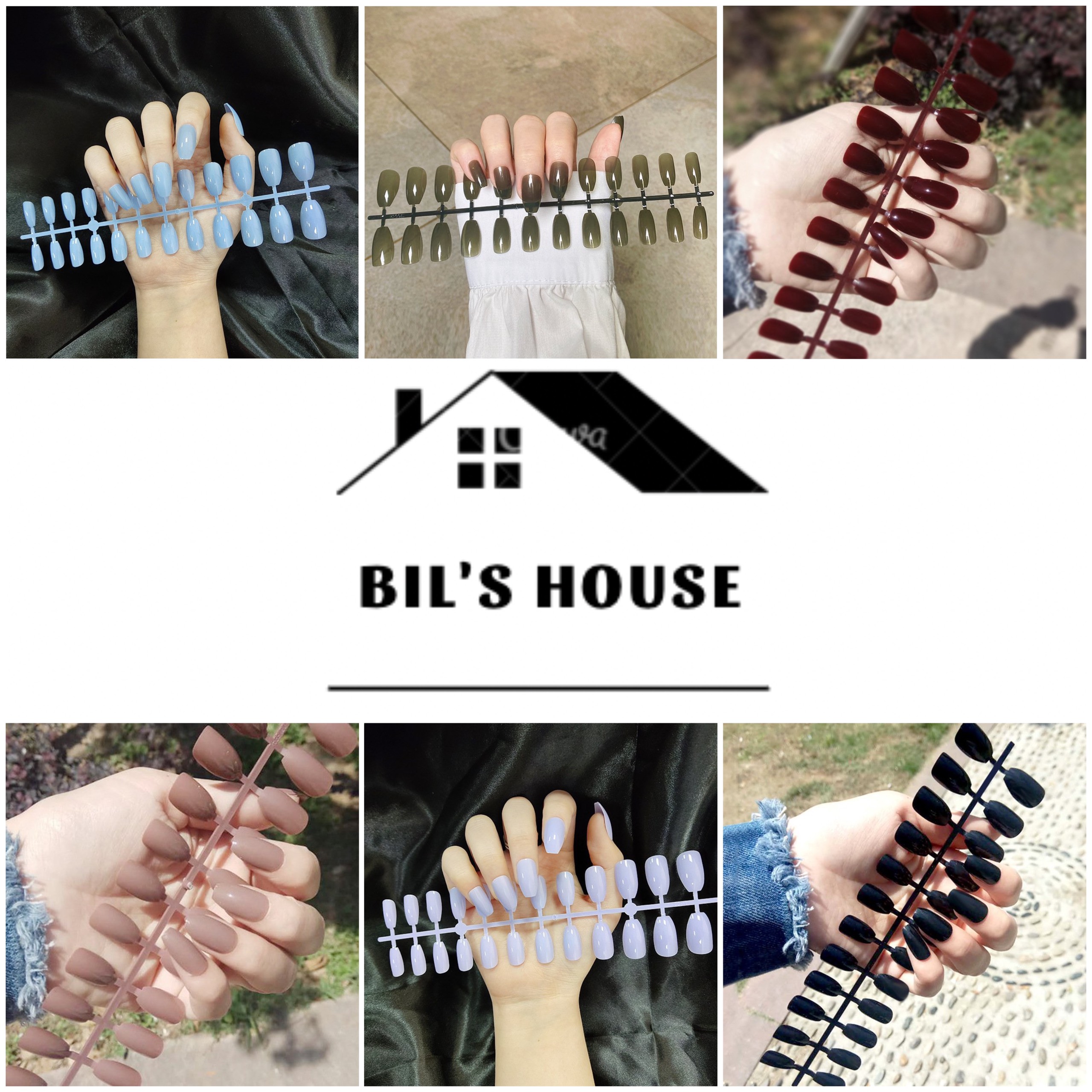 Bộ 24 móng giả💖beauty nail 💖 trơn