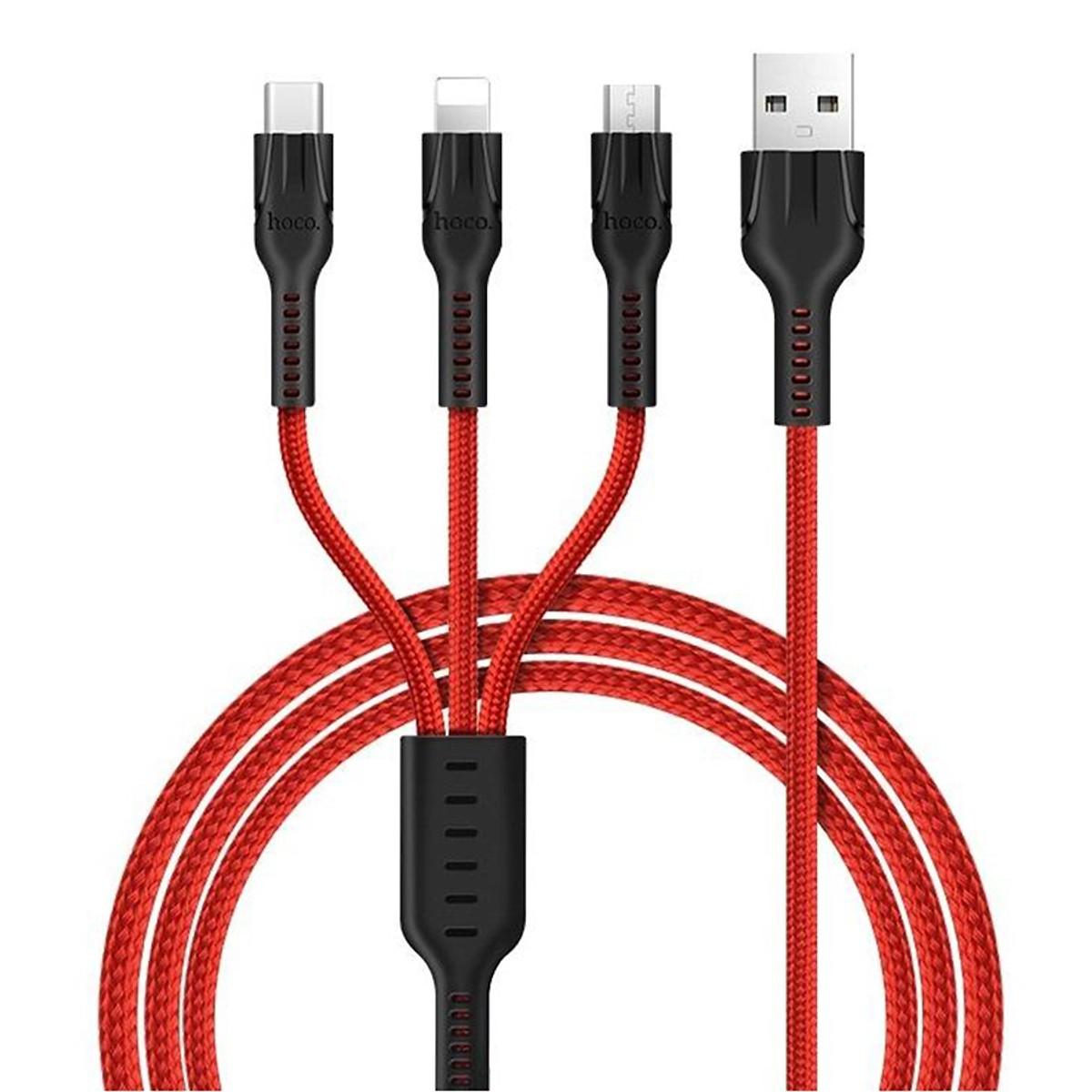 Dây cáp sạc lightning cho iphone/usb type-c/microusb hoco u31 benay