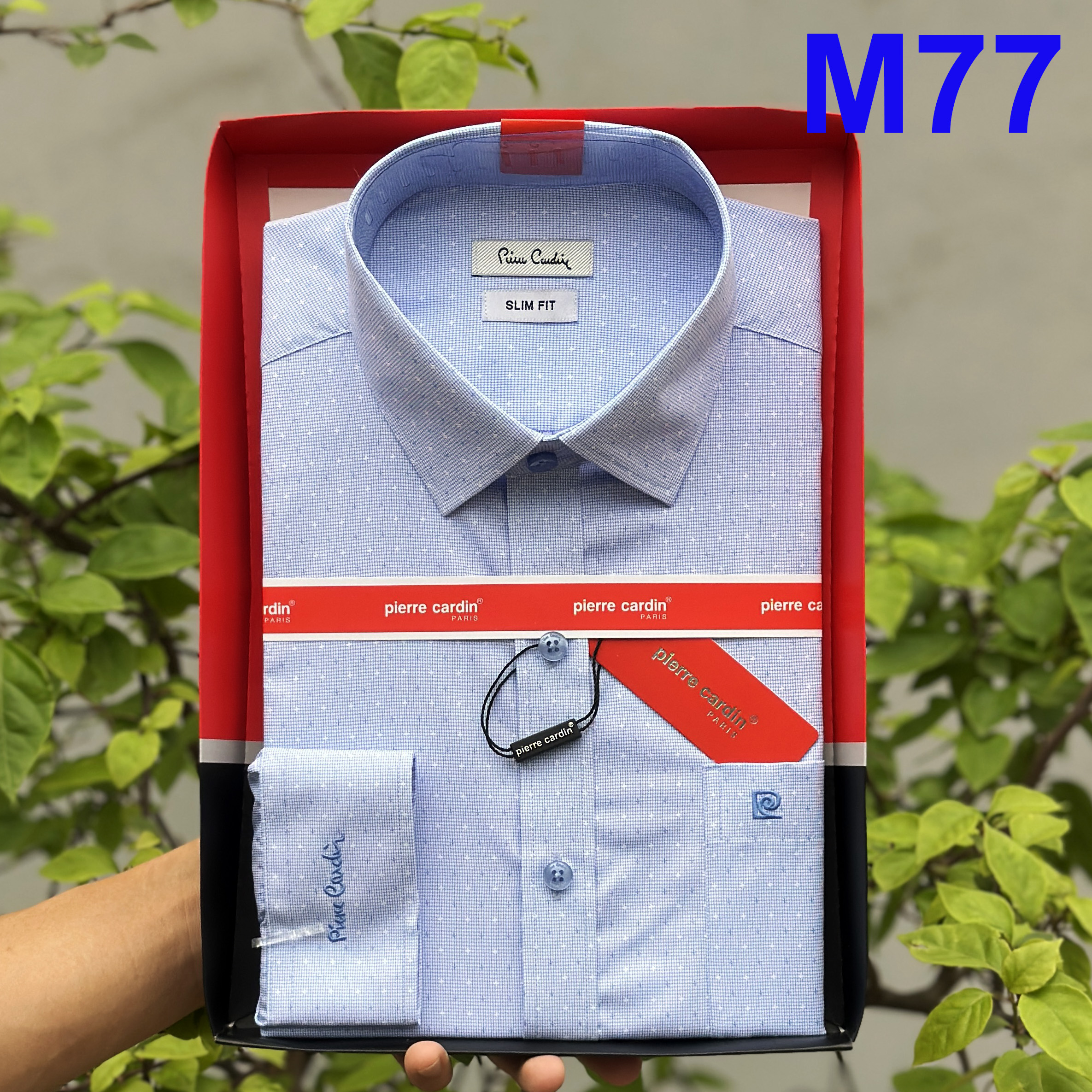 Áo Sơ Mi Pierre Cardin, Áo Sơ Mi Kẻ Caro, Áo Sơ Mi Công Sở Vải Cotton Cao Cấp Xuất Xịn Hàn Quốc 2025