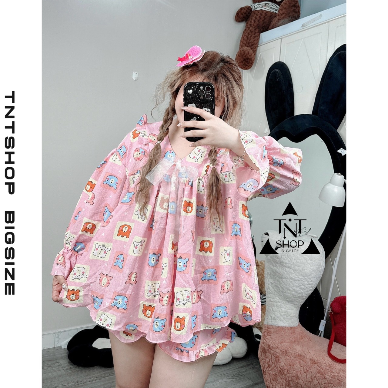 Set bbd kèm quần hoạt hình siêu cưng