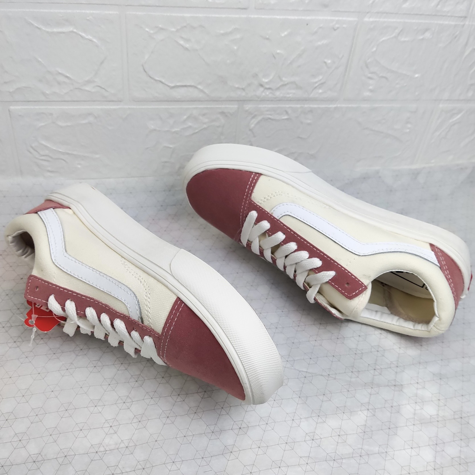 Giày thể thao vans style36 hồng nữ fullbox
