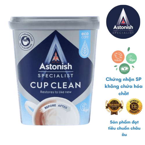 Bột tẩy cặn chè, cà phê, cặn canxi ấm siêu tốc Astonish C9630
