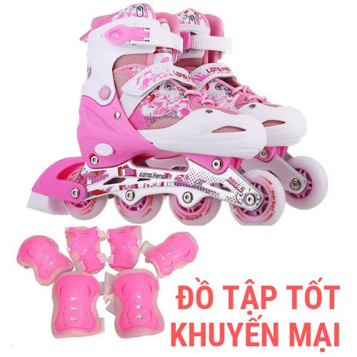 Bộ giày trượt patin longfeng 3 in 1 gb20096 cao cấp tặng bộ bảo hộ sự lựa chọn hoàn hảo
