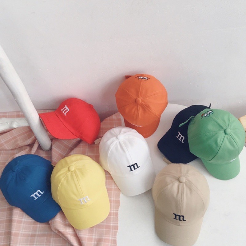 Mũ Lưỡi Trai Chữ M Bé Trai Bé Gái - Đơn Giản Mà Mix Đồ Cực Sang♥️