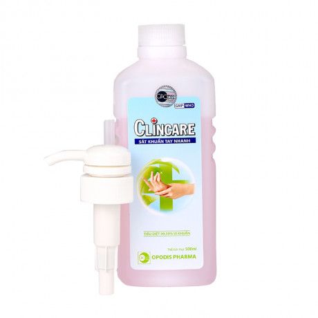 Dung dịch rửa tay khô sát khuẩn nhanh Clincare 500ml