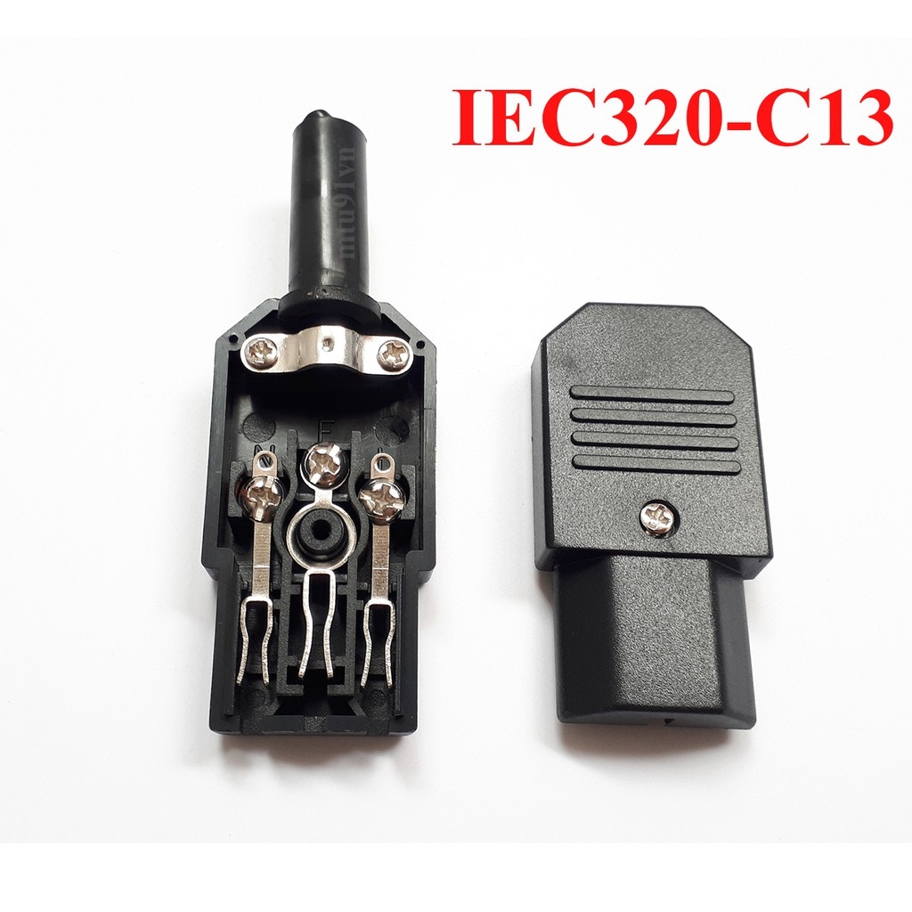 Combo 10 cái - Phích cắm nguồn Máy Tính đầu nối C13 C14 Female