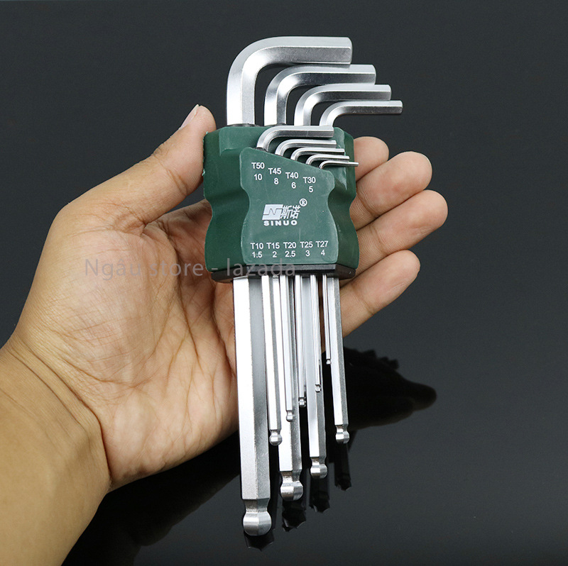 Bộ tuýp vặn vít - bộ lục giác cạnh 9 chi tiết 9 kích cỡ - công cụ hỗ trợ sửa chữa xe máy xe đạp ô tô (size 18mm)