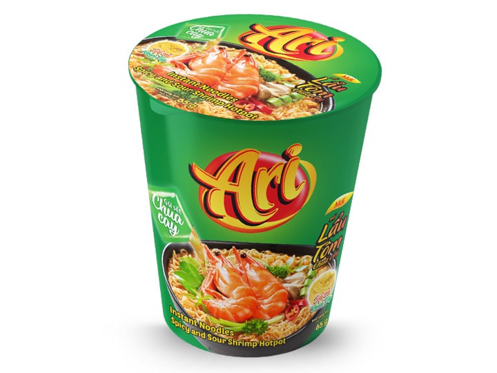 Mì ly ari sợi khoai tây 65g - thùng 24 ly