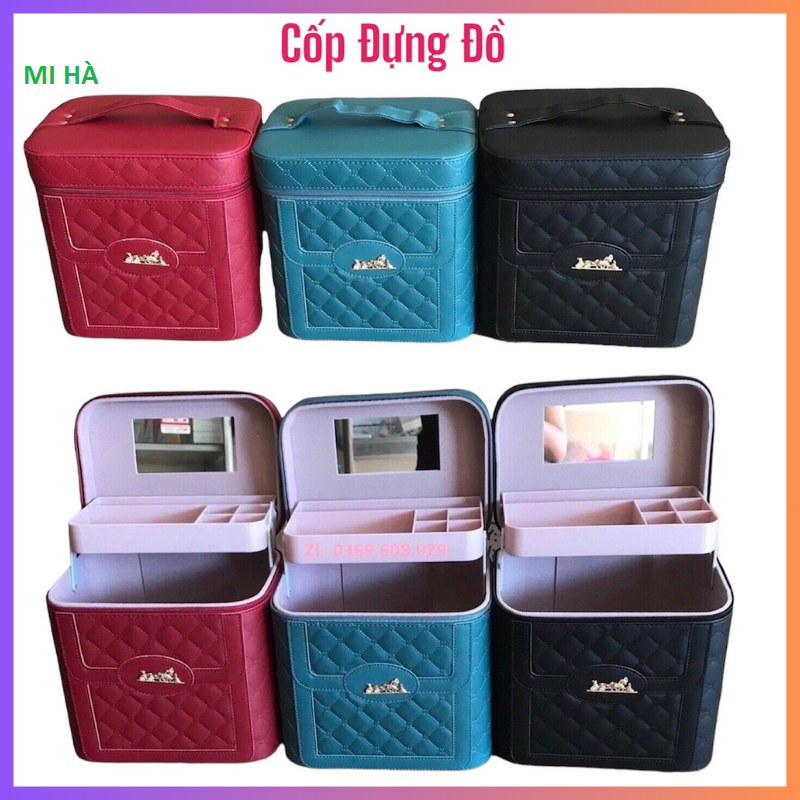 Cốp đựng mỹ phẩm trang điểm,hộp cốp nối mi, nail, phun xăm ,tủ đựng phụ kiện,túi 1 tầng đựng đồ nghề make up_túi đồ dùng cá nhân & mỹ phẩm