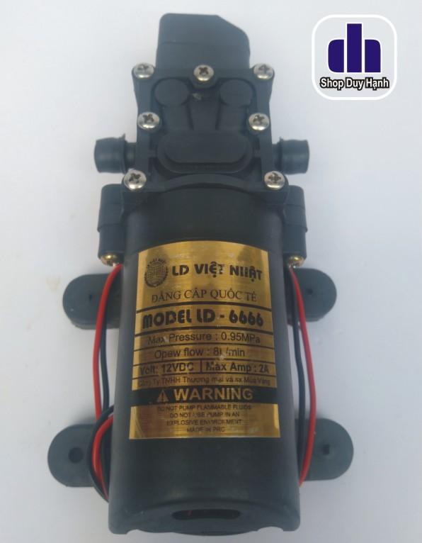 Bơm Áp 12V Việt Nhật Có Tự Ngắt (Motor 775)