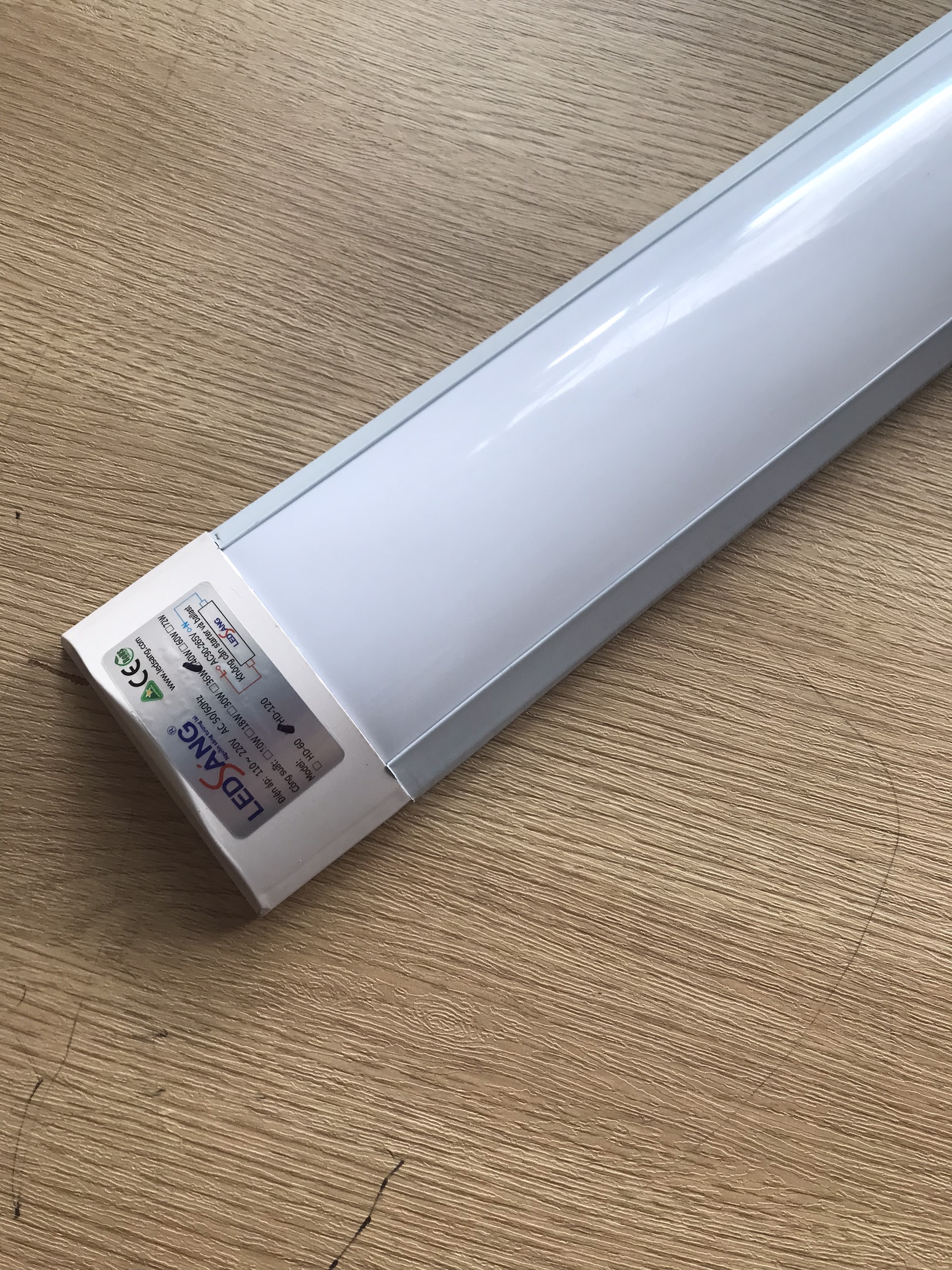 Combo 10 đèn tuýp led bán nguyệt đôi chống bụi 1m2 hd-120 - 40w - đèn siêu sáng - bóng đèn led 1.2m