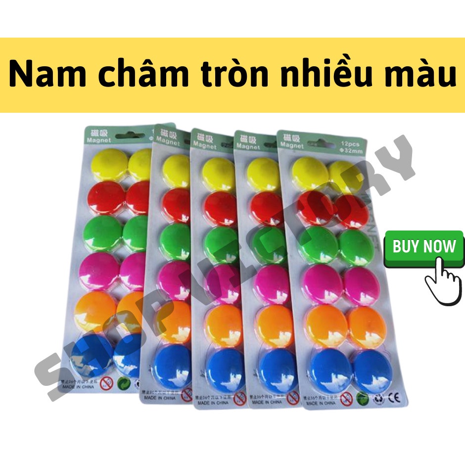 Nam châm nhiều màu dùng hít bảng từ