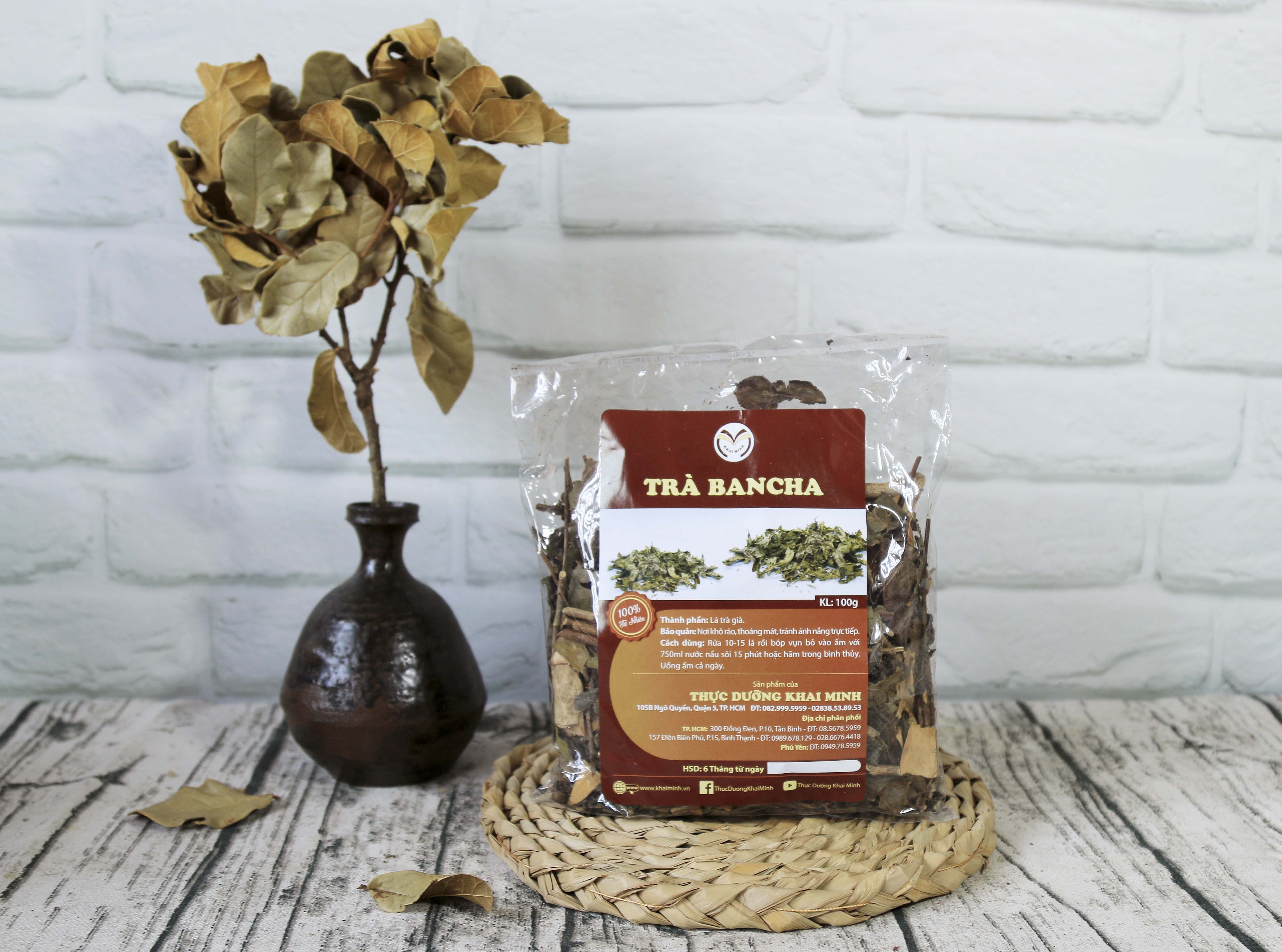 Trà cành bancha - 100 gr - cửa hàng thực dưỡng khai minh chính hãng