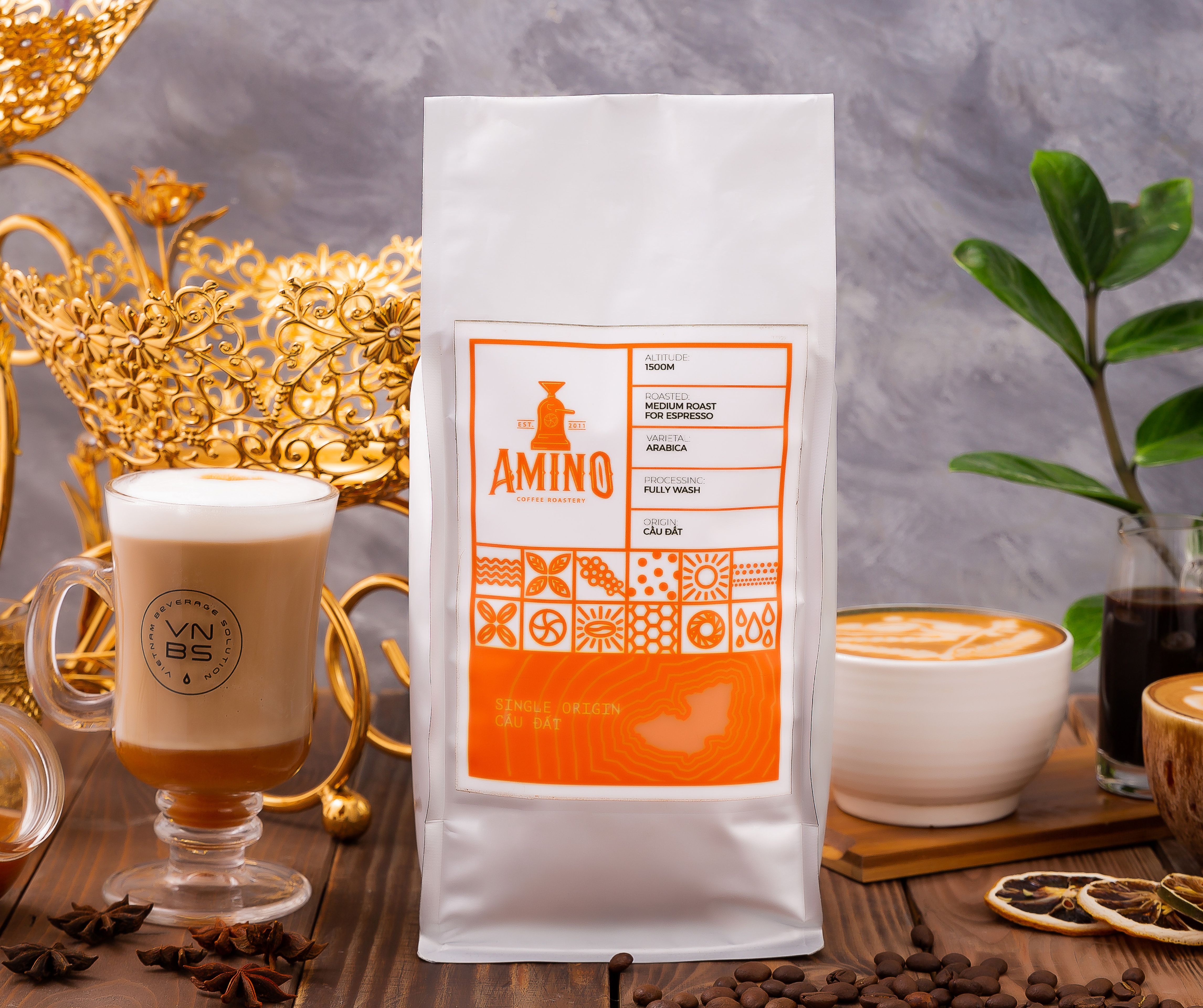 Cà phê rang xay nguyên chất - pha máy 100% Arabica Cầu đất