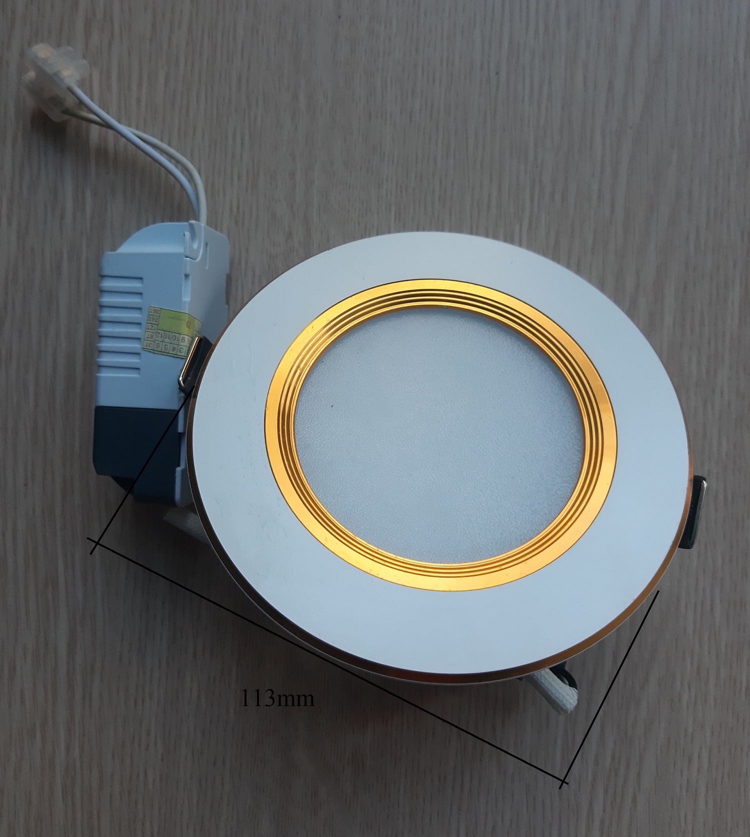 Đèn Led Panel Âm Trần 5W 7W 3 Màu Viền Trắng Vàng Đèn Downlight Âm Trần
