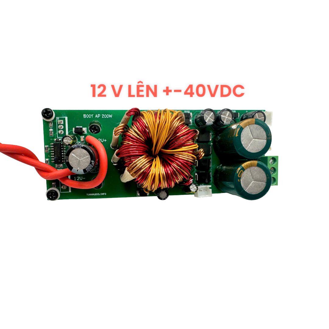 Mạch boot áp 12 lên +-45v 200w