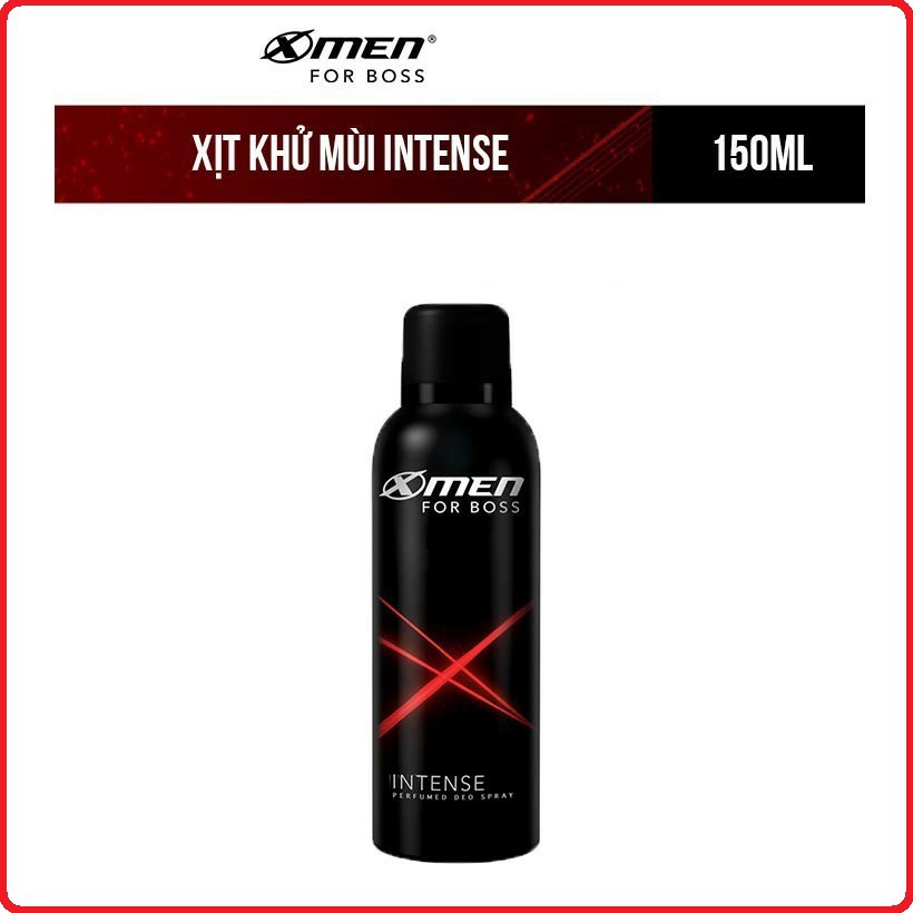 Xịt khử mùi x-men for boss intense - hương trầm nội lực 150ml