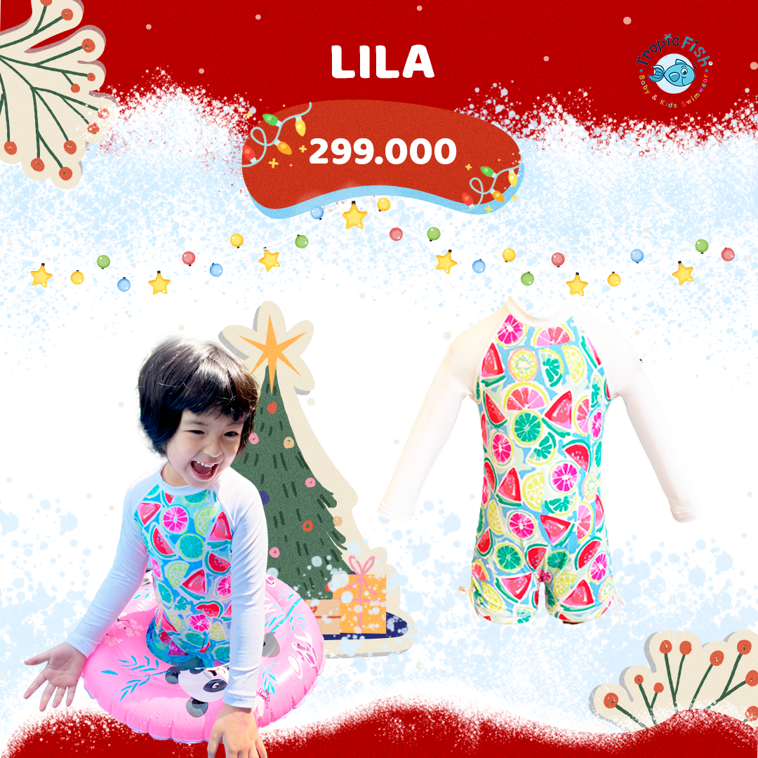Đồ bơi chống nắng giữ nhiệt cho bé gái Lila - Coral Kids Lila Swimwear