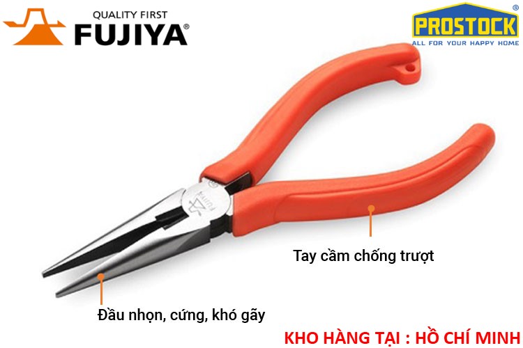 Kìm nhọn mini 4.5inch/110mm fujiya ar-110s