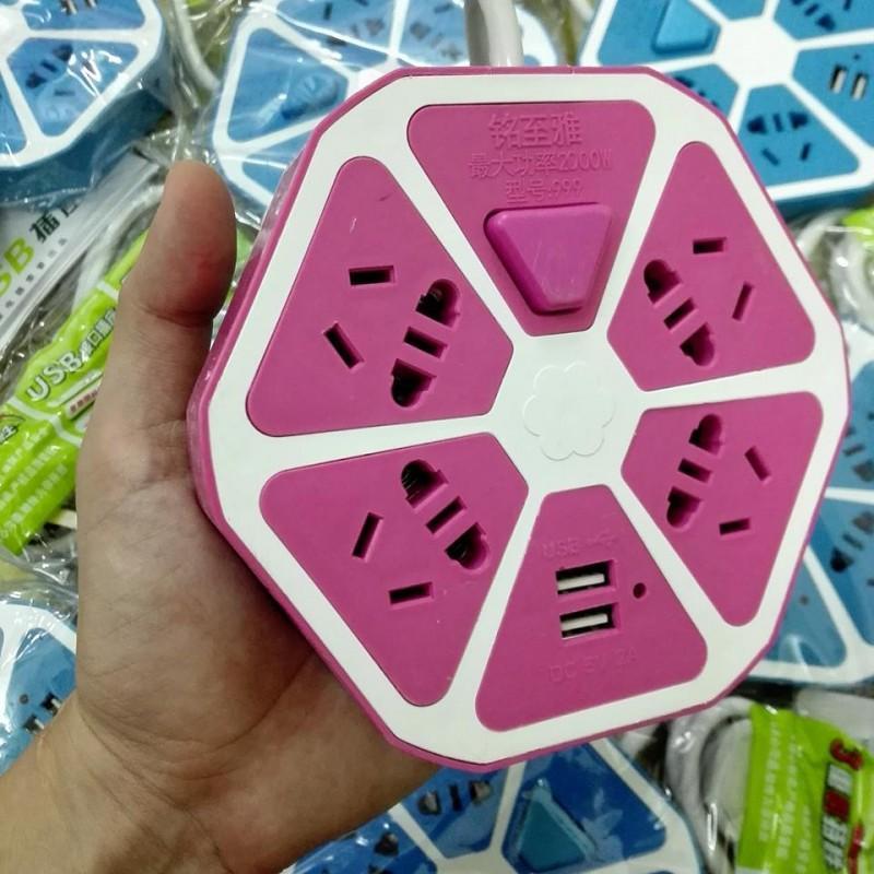 Ổ điện trái cam 2 cổng usb