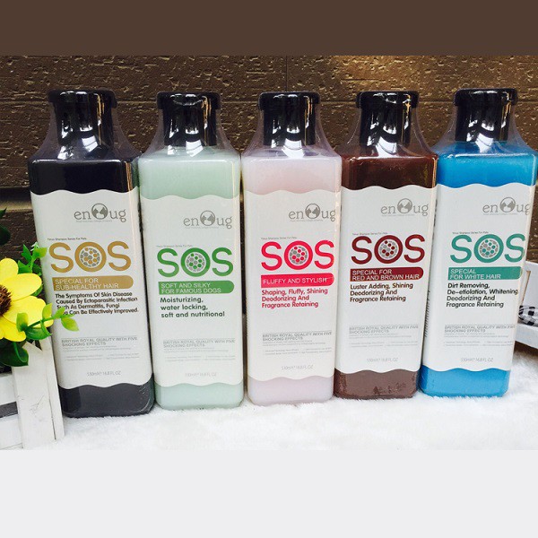 HÀNG CHÍNH HÃNG - Sữa tắm chó mèo SOS (530ml) - màu trắng