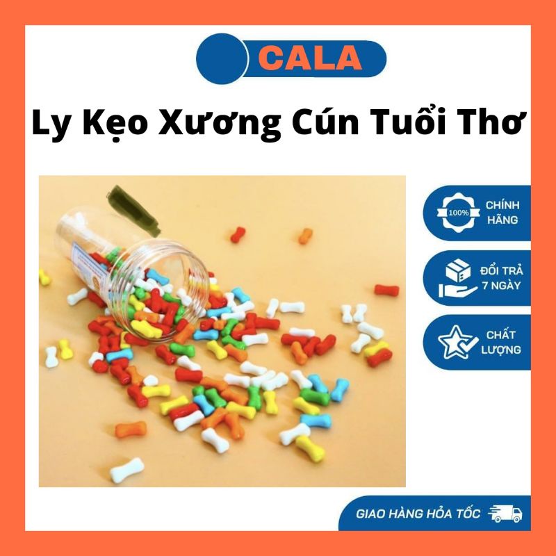 Ly kẹo xương cún tuổi thơ