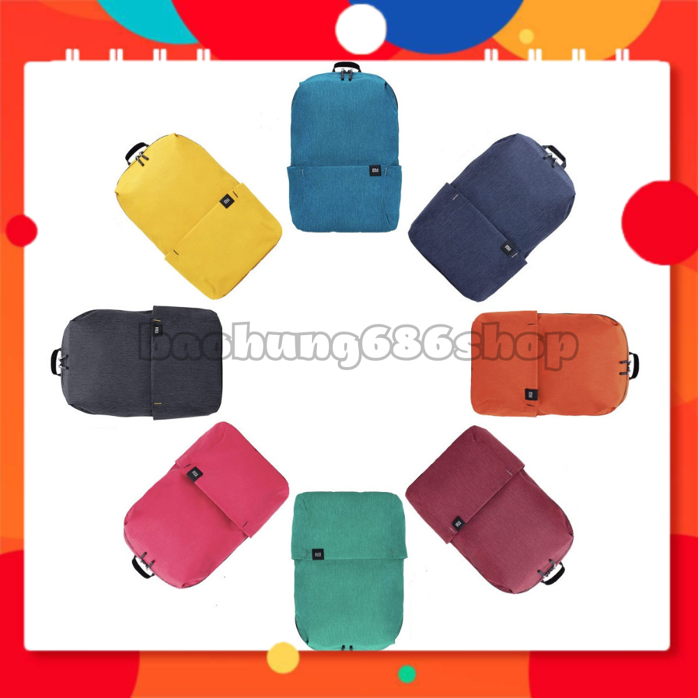 Balo Xiaomi nhiều màu sắc thời trang với thể tích chứa 10 lít/ 15 lít/ 20 lít
