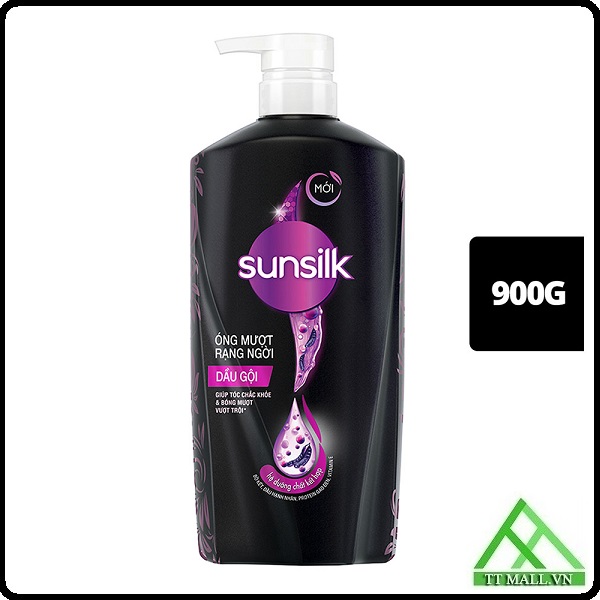 Dầu Gội Sunsilk Óng Mượt Rạng Ngời 900g - Tinh chất Bồ kết
