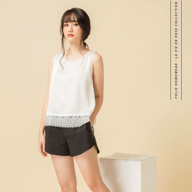 Folie Homewear đồ mặc nhà áo sát nách quần đùi FB10.1