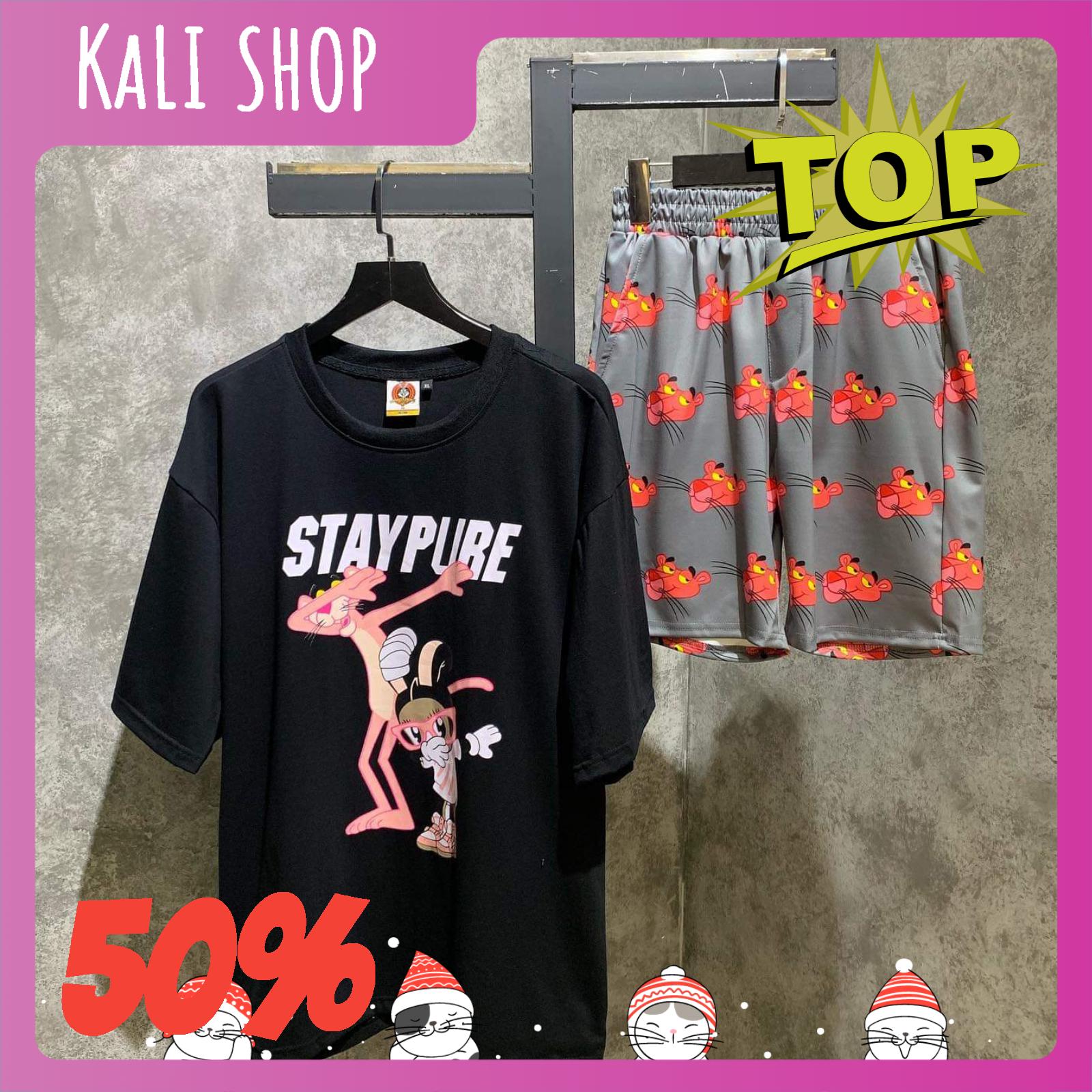 [HCM]BỘ QUẦN ÁO BÁO HỒNG SIÊU HOT - QUẦN SHORT BÁO HỒNG - ĐỒ ĐÔI - ÁO THUN TAY LỠ - BÁO HỒNG - KALI SHOP