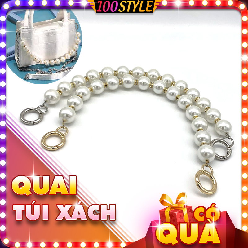 Quai cầm túi xách chuỗi hạt xen kẽ hạt cườm - 100style