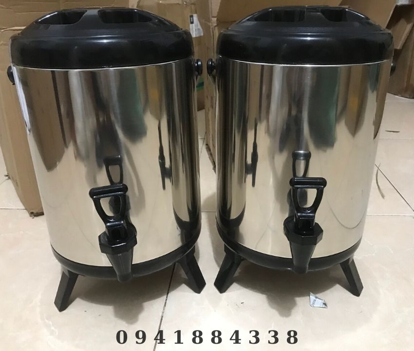 Bình Ủ Trà 3 Lớp Giữ Nhiệt Inox 8L