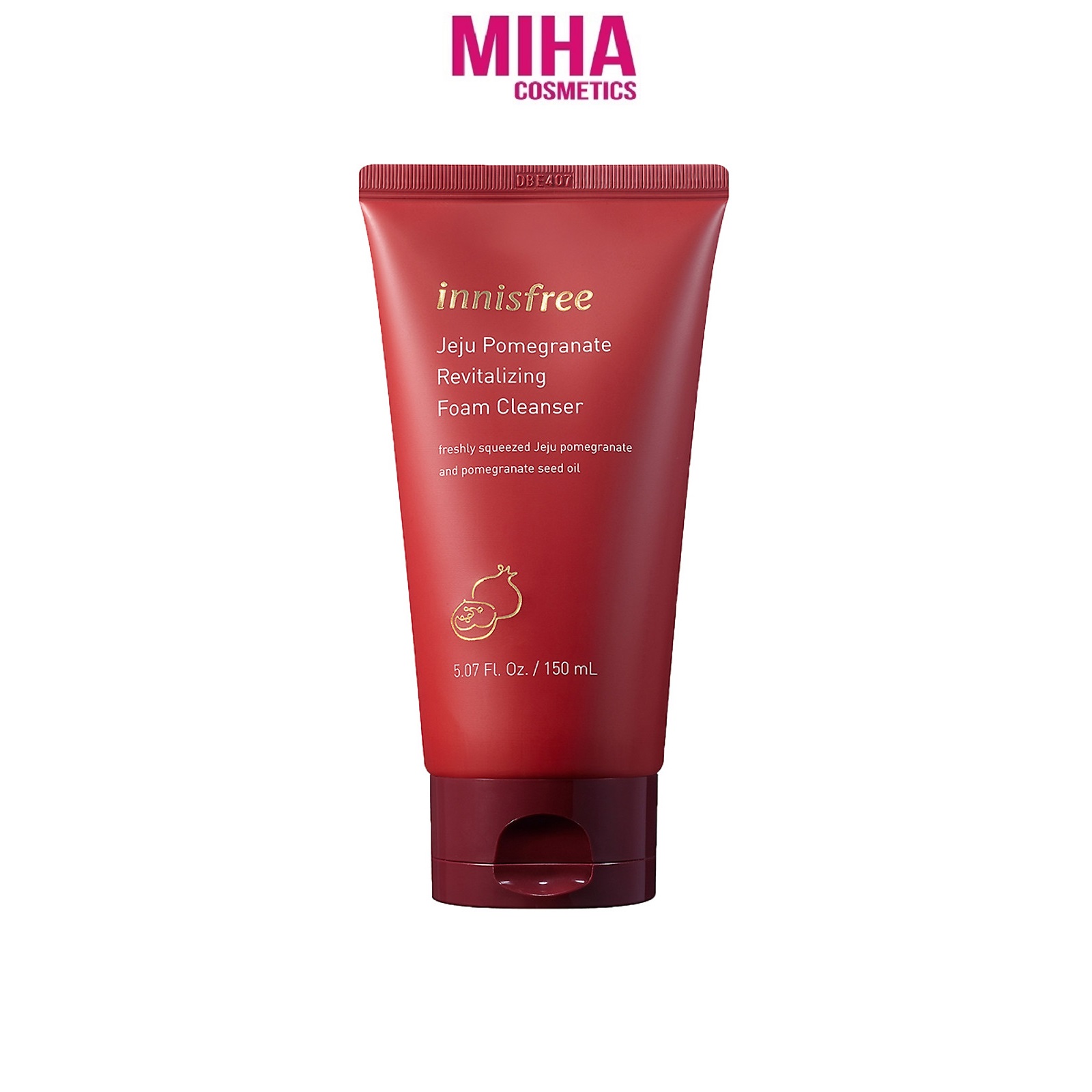 Sữa Rửa Mặt Chống Lão Hóa Lựu Đỏ Innisfree Jeju Pomegranate Revitalizing Foam Cleanser 150ml