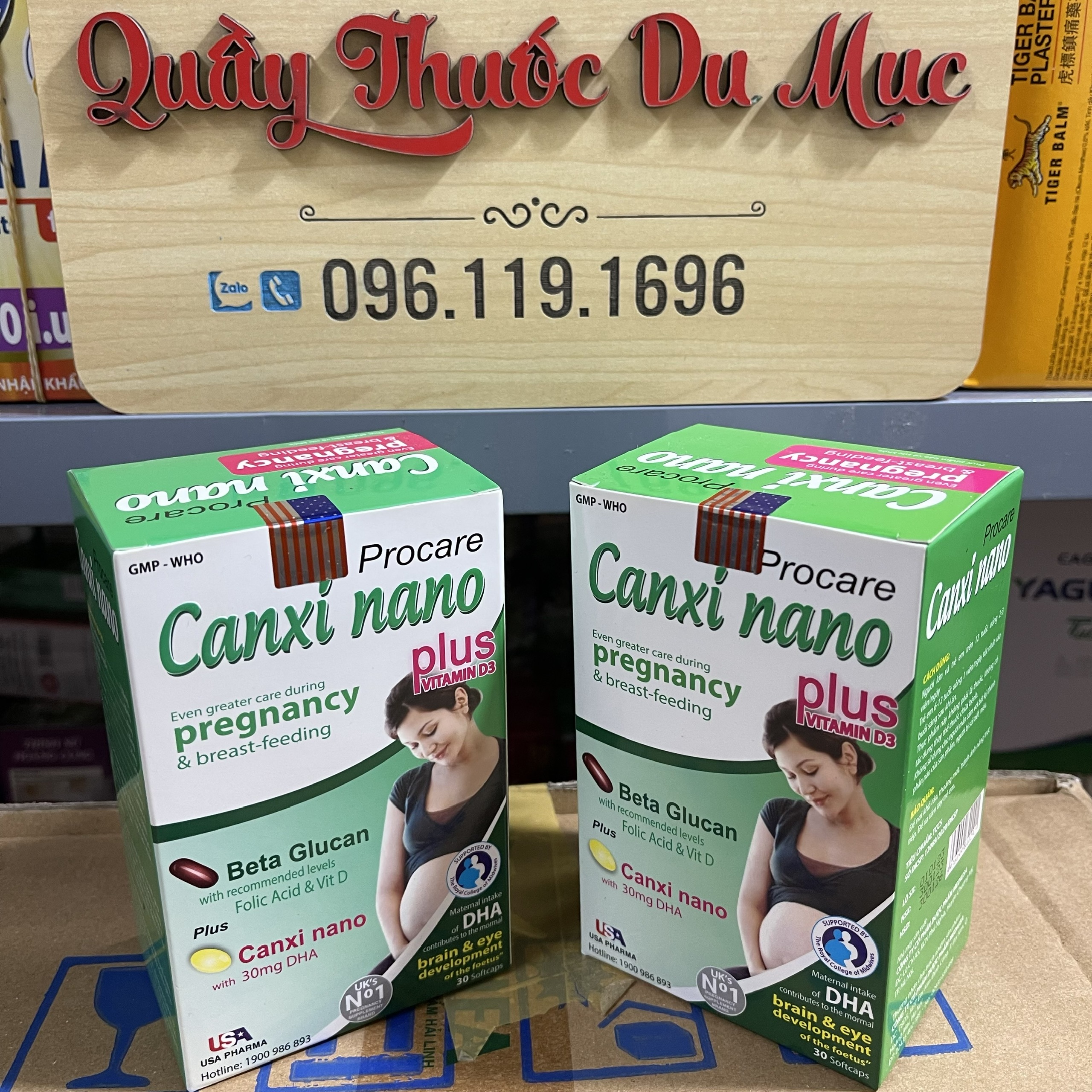 Canxi Nano DHA Procare cho mẹ bầu hộp 30 viên