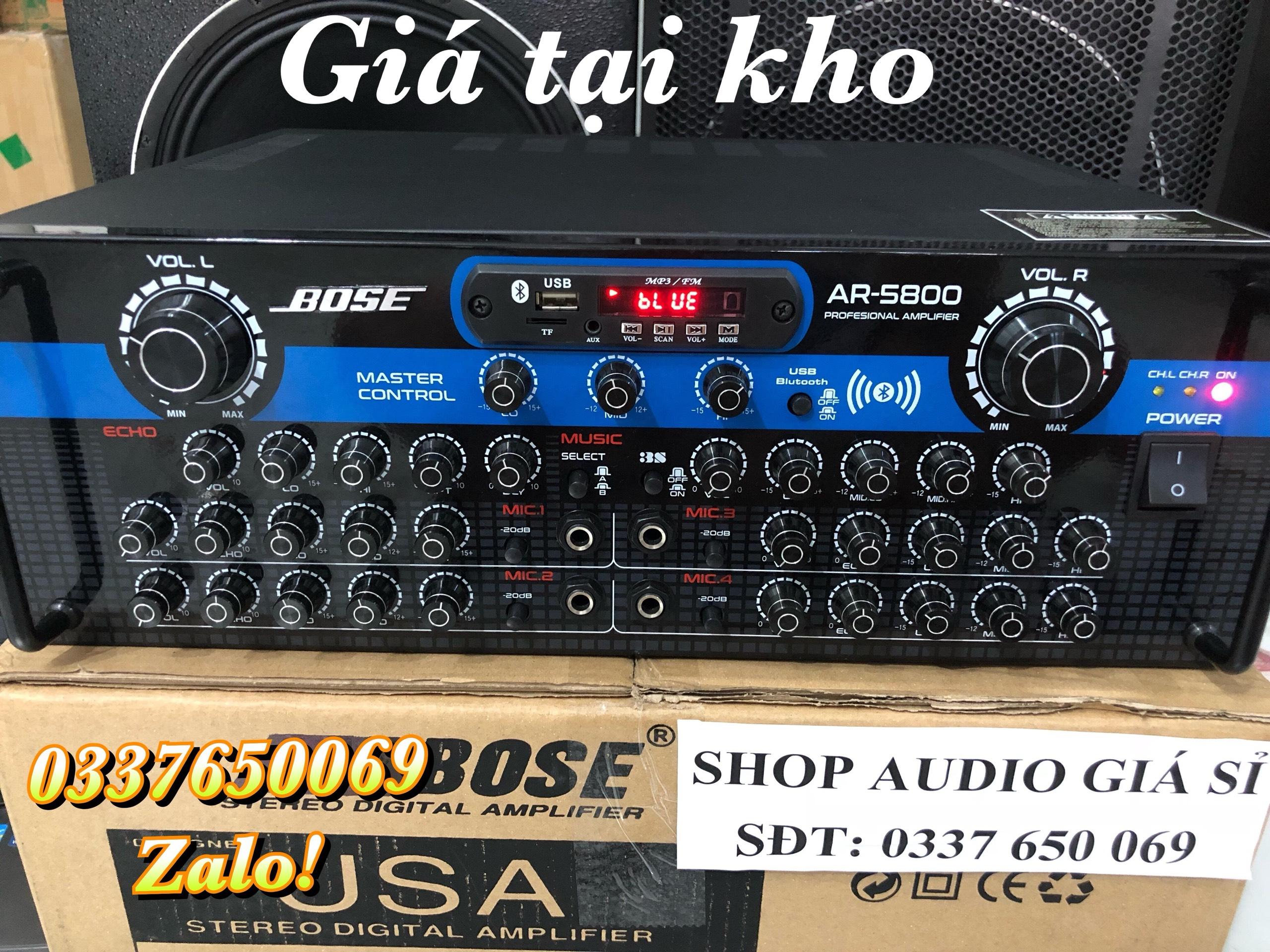 [HCM]amply bluetooth 24 sò BOSSE AR5800 chuyên karaoke nghe nhạc rất hay và mạnh giá tại kho lh sđt mua hang