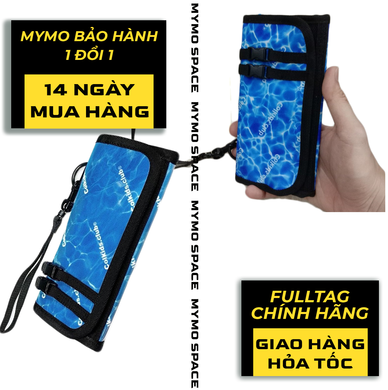 [FULLTAG CHÍNH HÃNG] Ví COLKIDS XANH BIỂN | Chuẩn Cao Cấp 1:1 | TẶNG GIẤY THƠM