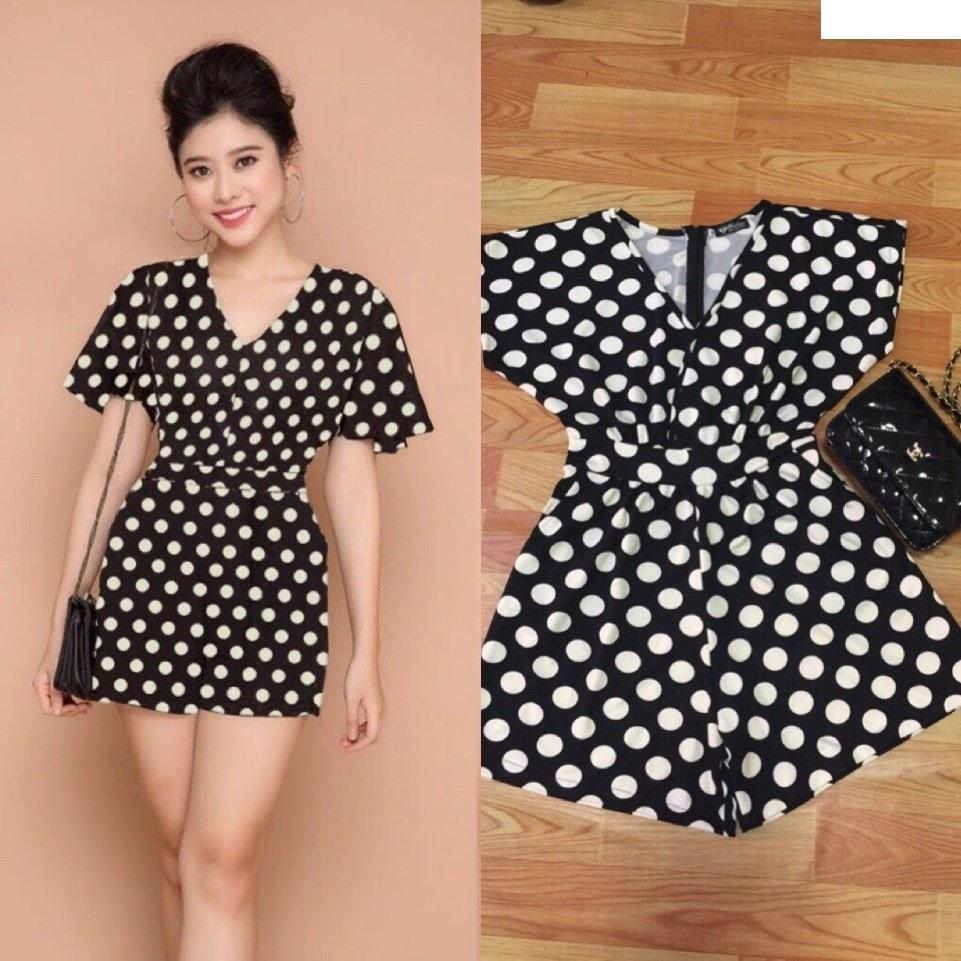 Đồ Bay Ngắn - Jum short chấm bi tay cánh dơi xinh xắn TJ794