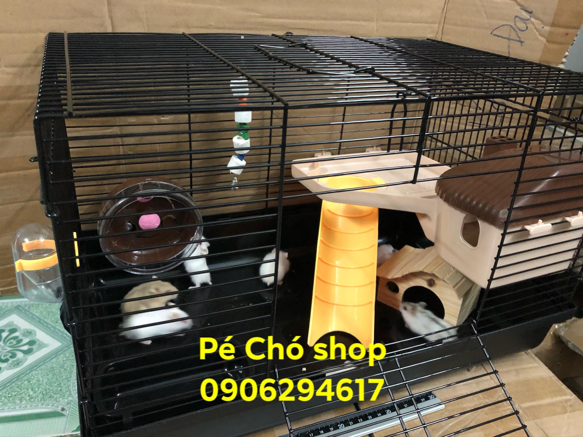 [HCM]Lồng hamster full phụ kiện BigSize cho hamster (y hình)