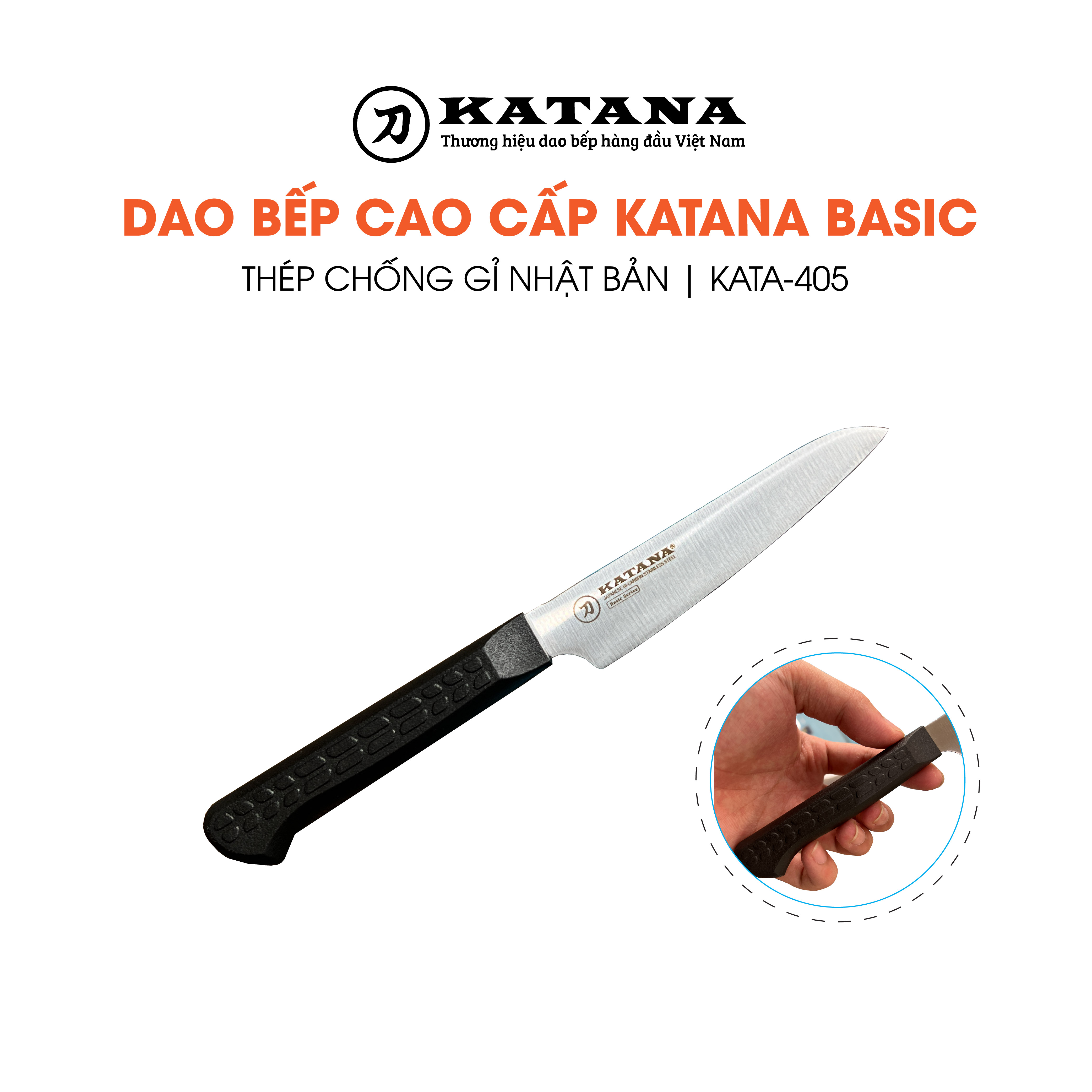Dao bếp cao cấp katana basic petty - dao gọt hoa quả kata405