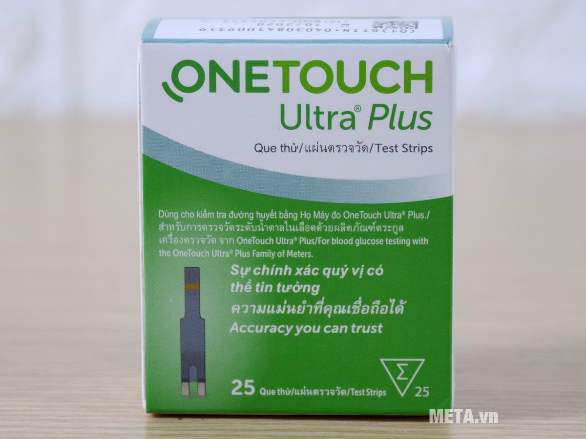 Que thử đường huyết Onetouch Ultra Plus Flex lọ 25 que